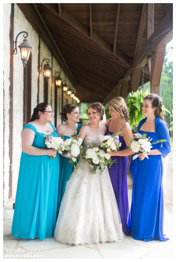 Blue Bridesmaid Dresses / Kasey Lynn Photography