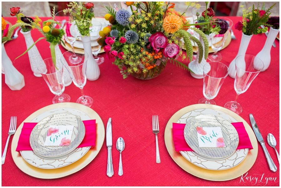 Red and Pink Linens / Kasey Lynn Photography