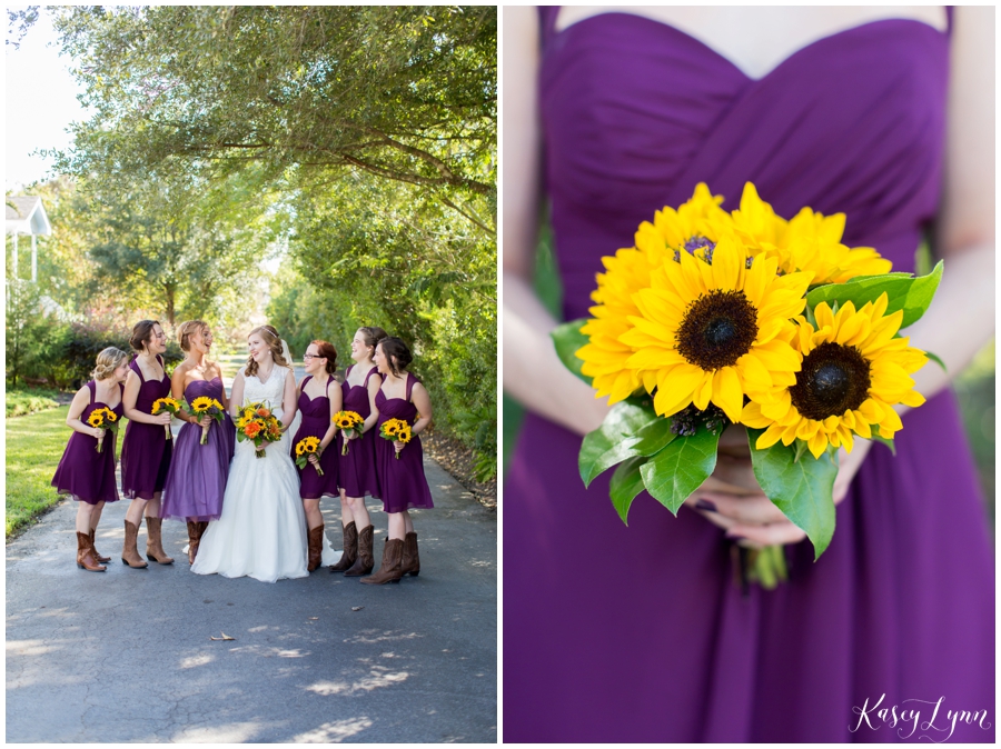 Purple Bridesmaid Dresses / Kasey Lynn Photography