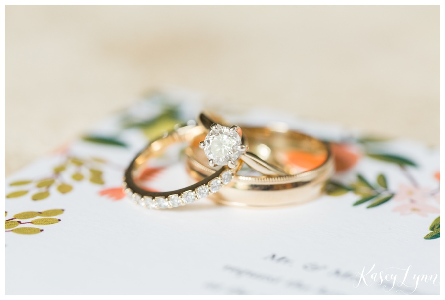 Wedding Rings / Kasey Lynn Photography