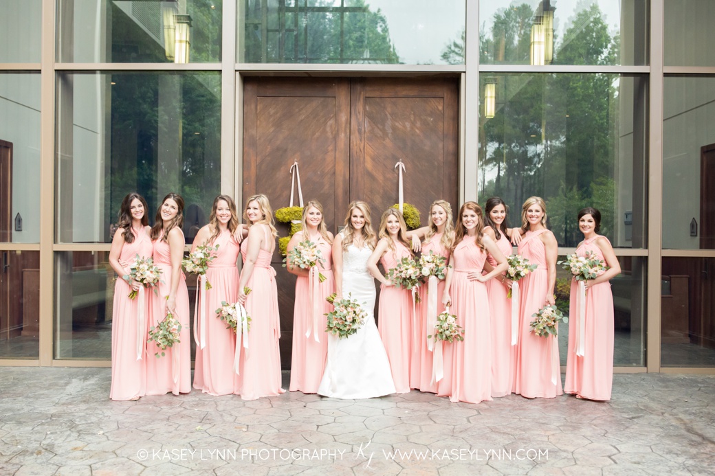 pink bridesmaids dresses_Kasey Lynn Photography