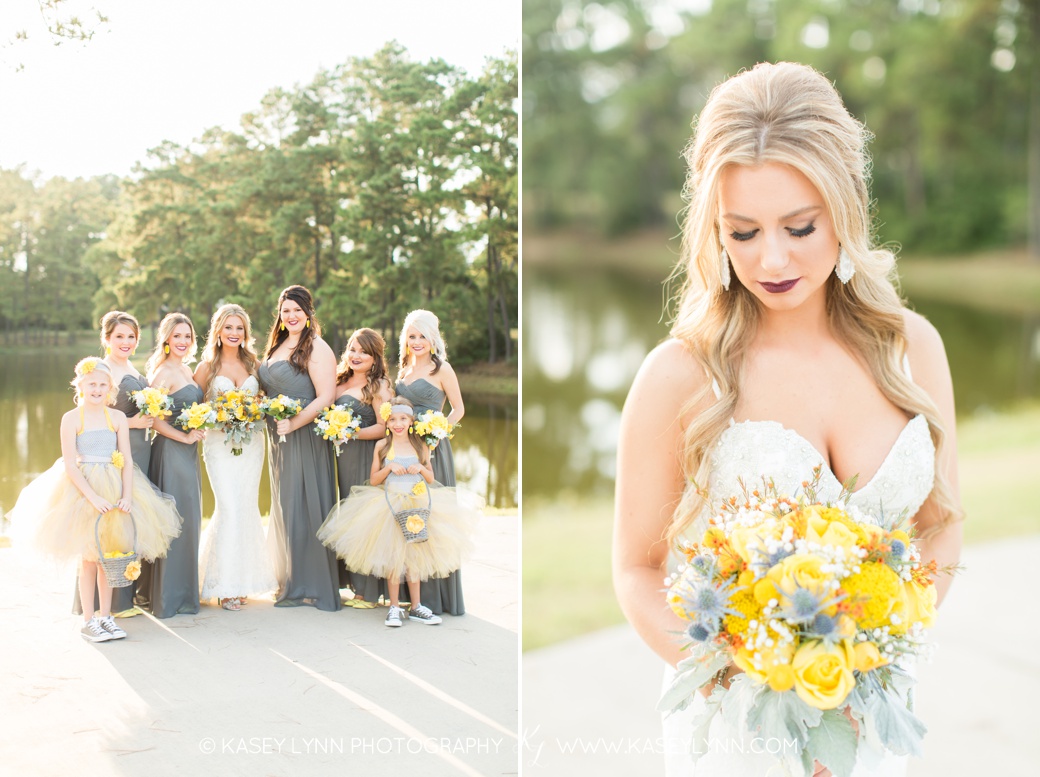Grey and Yellow Wedding Colors / Kasey Lynn Photography
