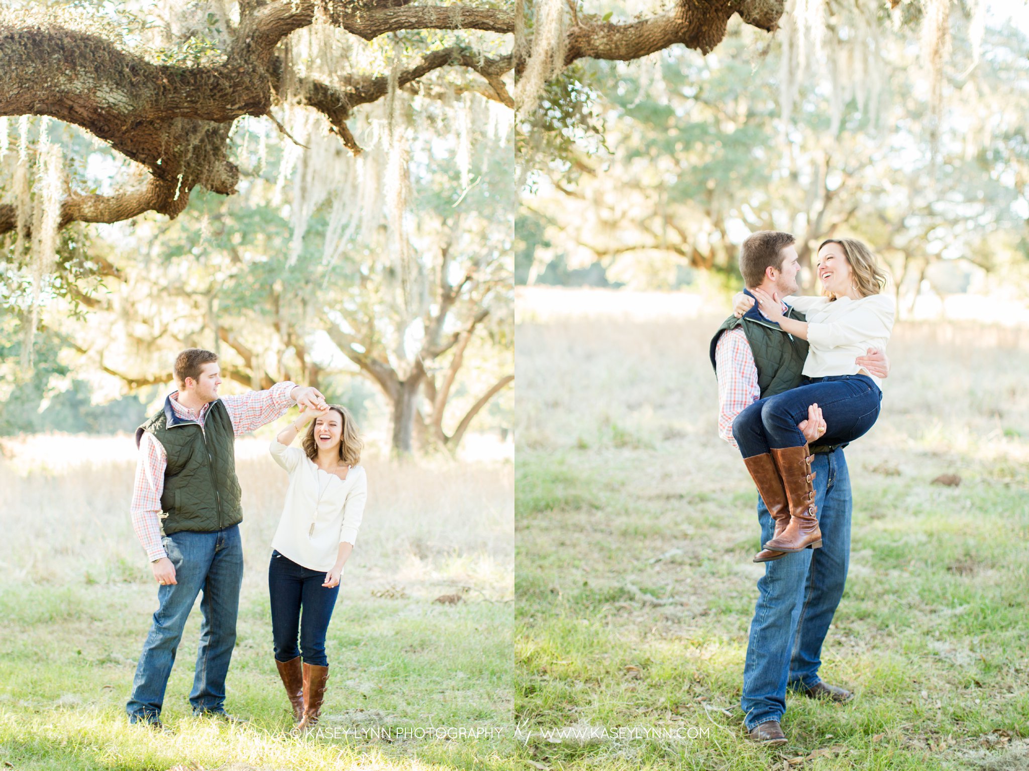 Moss Trees Engagement Session / Kasey Lynn Photography