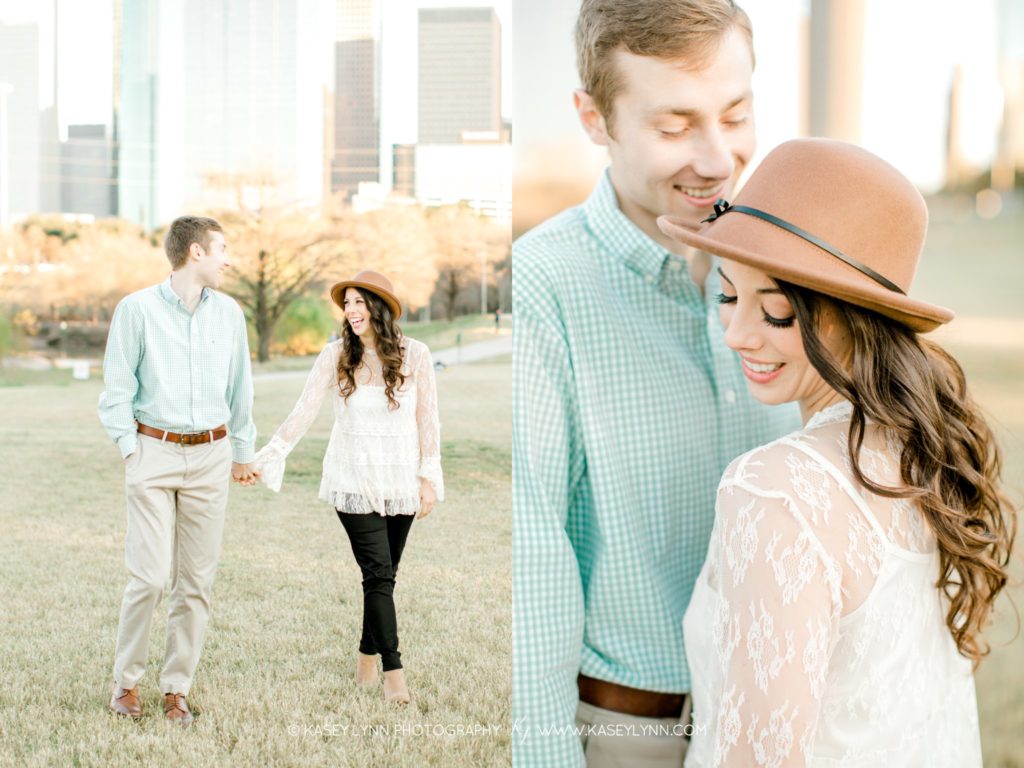 Downtown Houston engagement session, Kasey Lynn Photography
