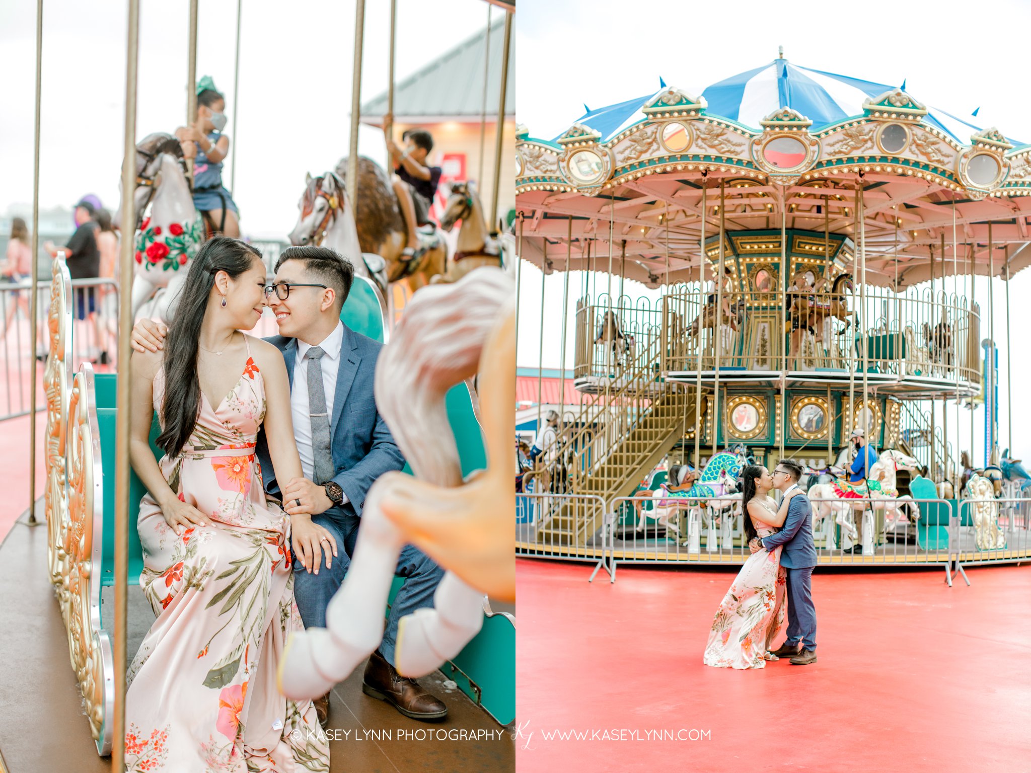 Carnival Engagement Session / Kasey Lynn Photography