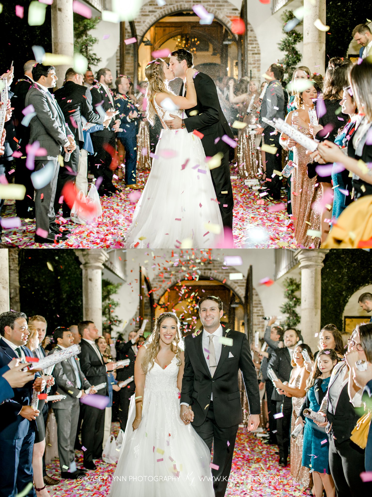 Confetti Wedding Exit / Kasey Lynn Photography